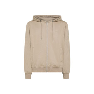 FELPA ZIP CON CAPPUCCIO