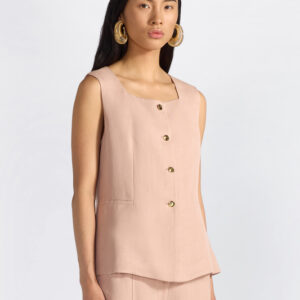 GILET SCOLLO QUADRATO