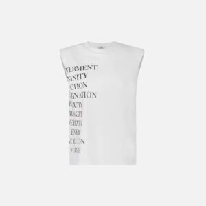 T-SHIRT SMANICATA CON STAMPA