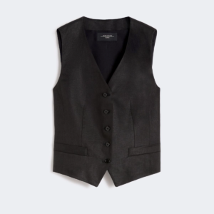 GILET IN LINO